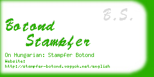 botond stampfer business card